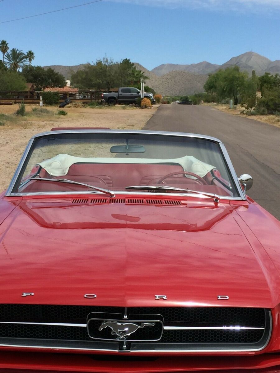 1965 Red Ford Mustang Convertible