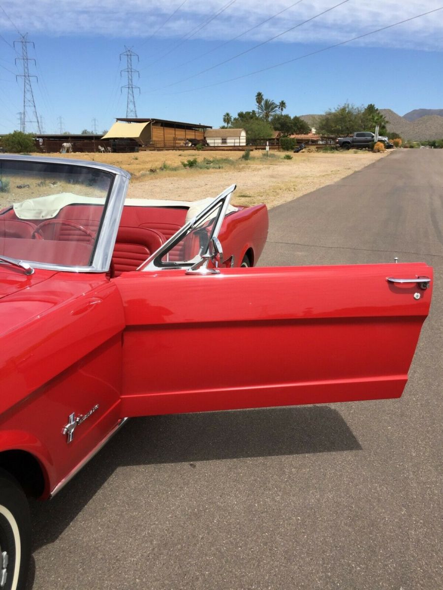 1965 Red Ford Mustang Convertible