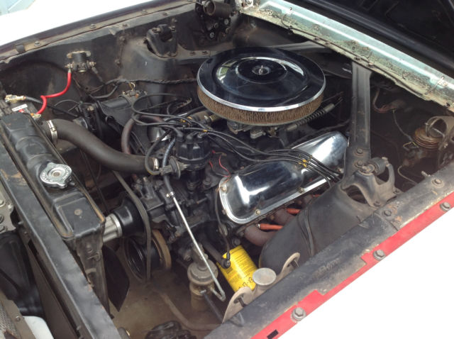 1965 White Ford Mustang Convertible