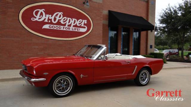 1965 Red Ford Mustang Convertible