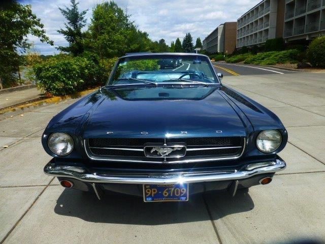 1965 Caspian Blue Ford Mustang Convertible