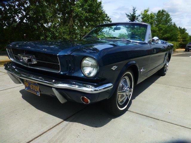 1965 Caspian Blue Ford Mustang Convertible