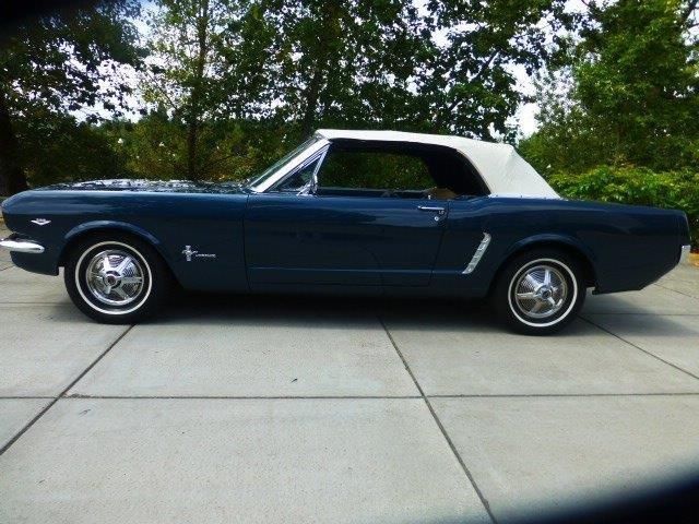 1965 Caspian Blue Ford Mustang Convertible