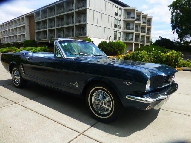 1965 Caspian Blue Ford Mustang Convertible