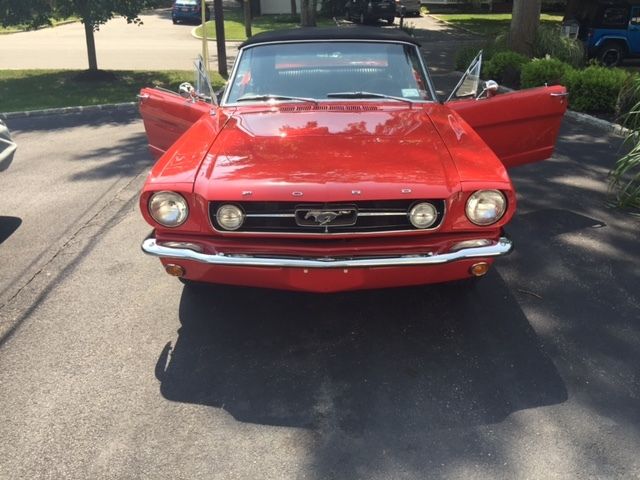 1965 Red Ford Mustang Convertible