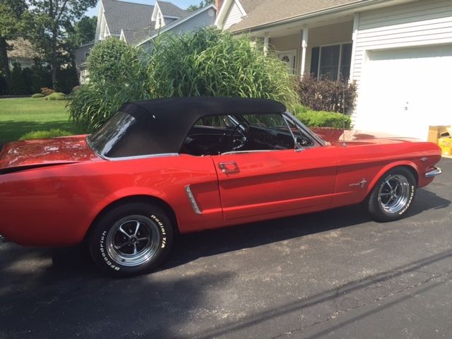 1965 Red Ford Mustang Convertible