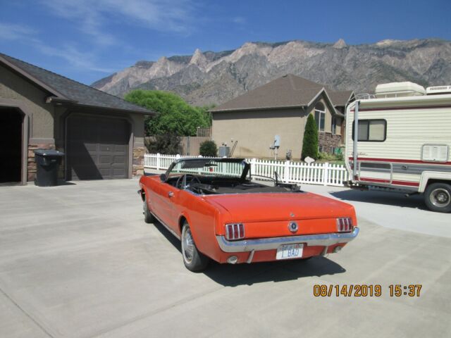 1965 Originally Yellow Ford Mustang Convertible
