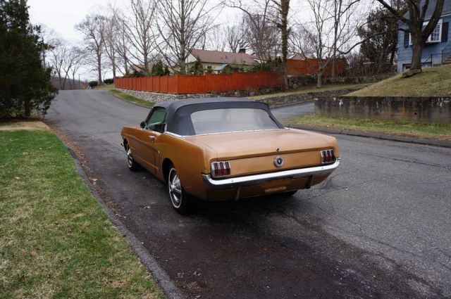 1965 Gold Ford Mustang Convertible
