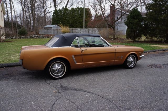 1965 Gold Ford Mustang Convertible