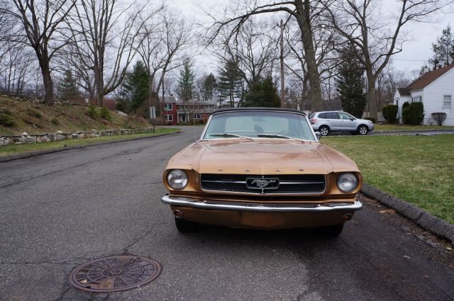 1965 Gold Ford Mustang Convertible