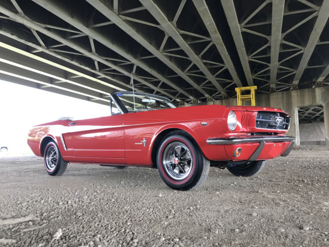 1965 Red Ford Mustang