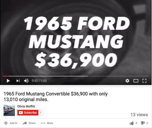 1965 Red Ford Mustang