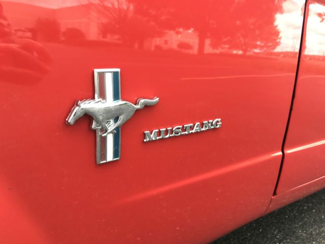 1965 Red Ford Mustang