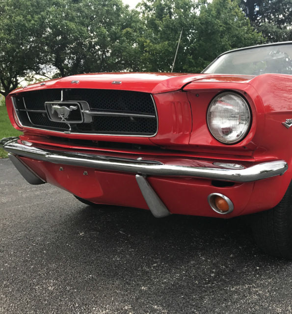 1965 Red Ford Mustang