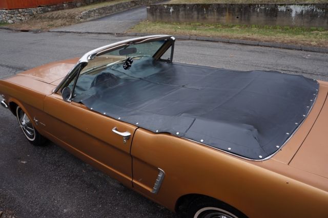 1965 Gold Ford Mustang Convertible