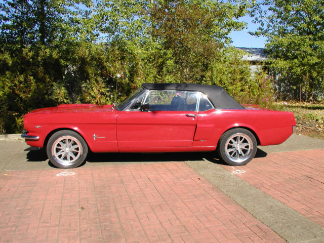 1965 Red Ford Mustang Convertible