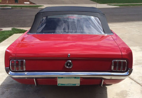 1965 Red Ford Mustang Convertible