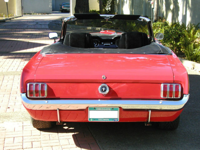 1965 Red Ford Mustang Convertible