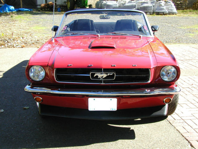 1965 Red Ford Mustang Convertible