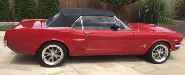 1965 Red Ford Mustang Convertible