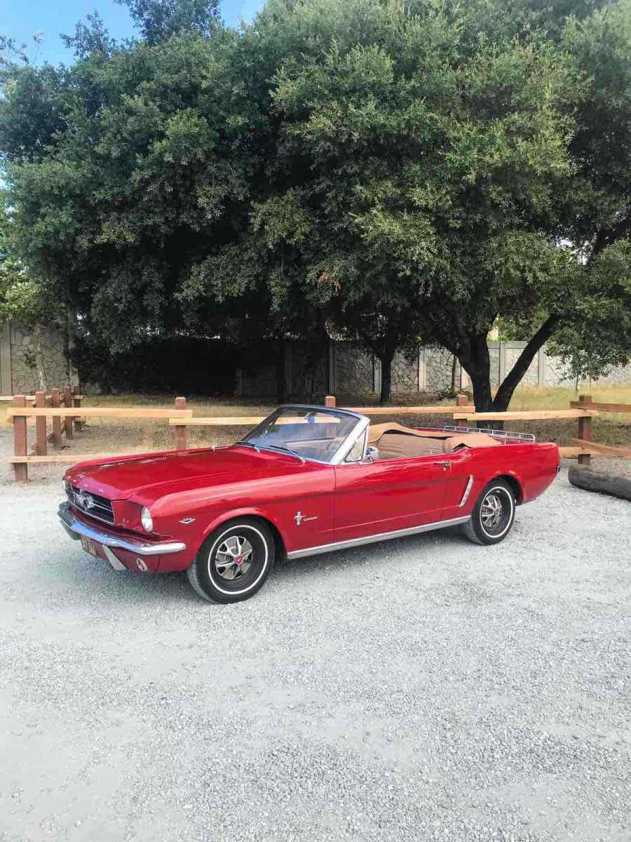 1965 Red Ford Mustang Convertible