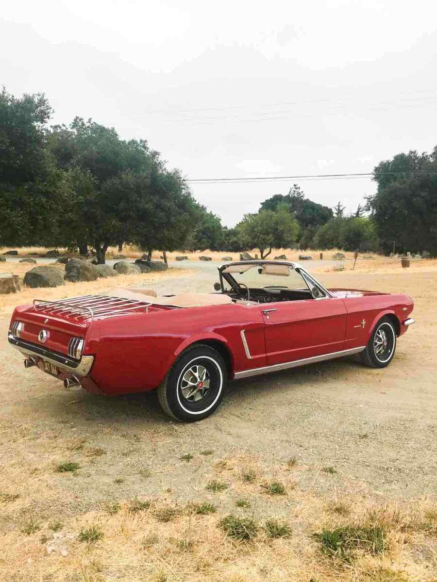 1965 Red Ford Mustang Convertible