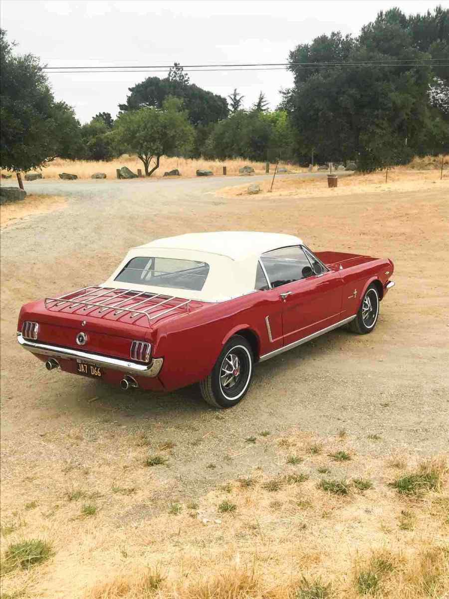 1965 Red Ford Mustang Convertible
