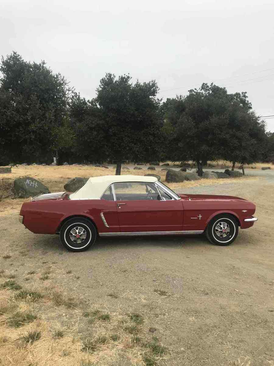 1965 Red Ford Mustang Convertible