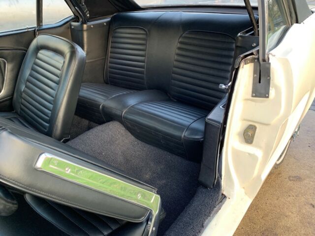 1965 White Ford Mustang Convertible