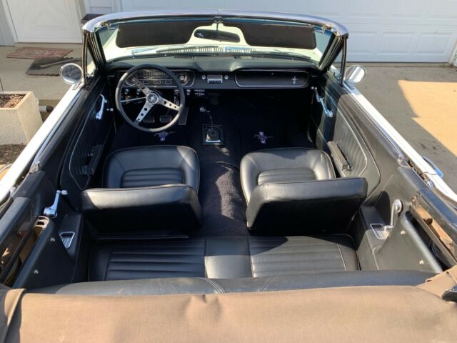 1965 White Ford Mustang Convertible