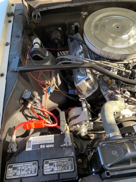 1965 White Ford Mustang Convertible