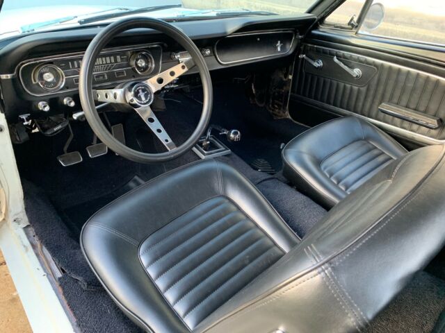 1965 White Ford Mustang Convertible