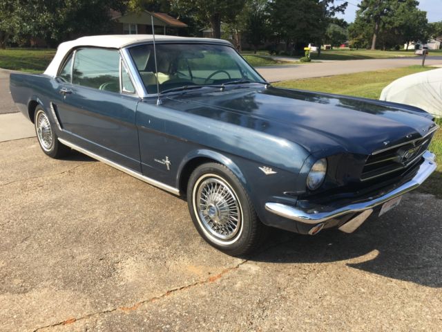 1965 Blue Ford Mustang Convertible