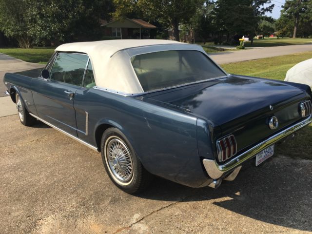 1965 Blue Ford Mustang Convertible
