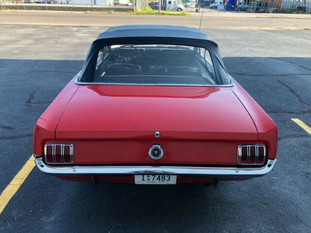 1965 White Ford Mustang Convertible