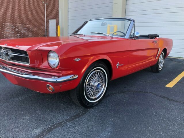 1965 White Ford Mustang Convertible