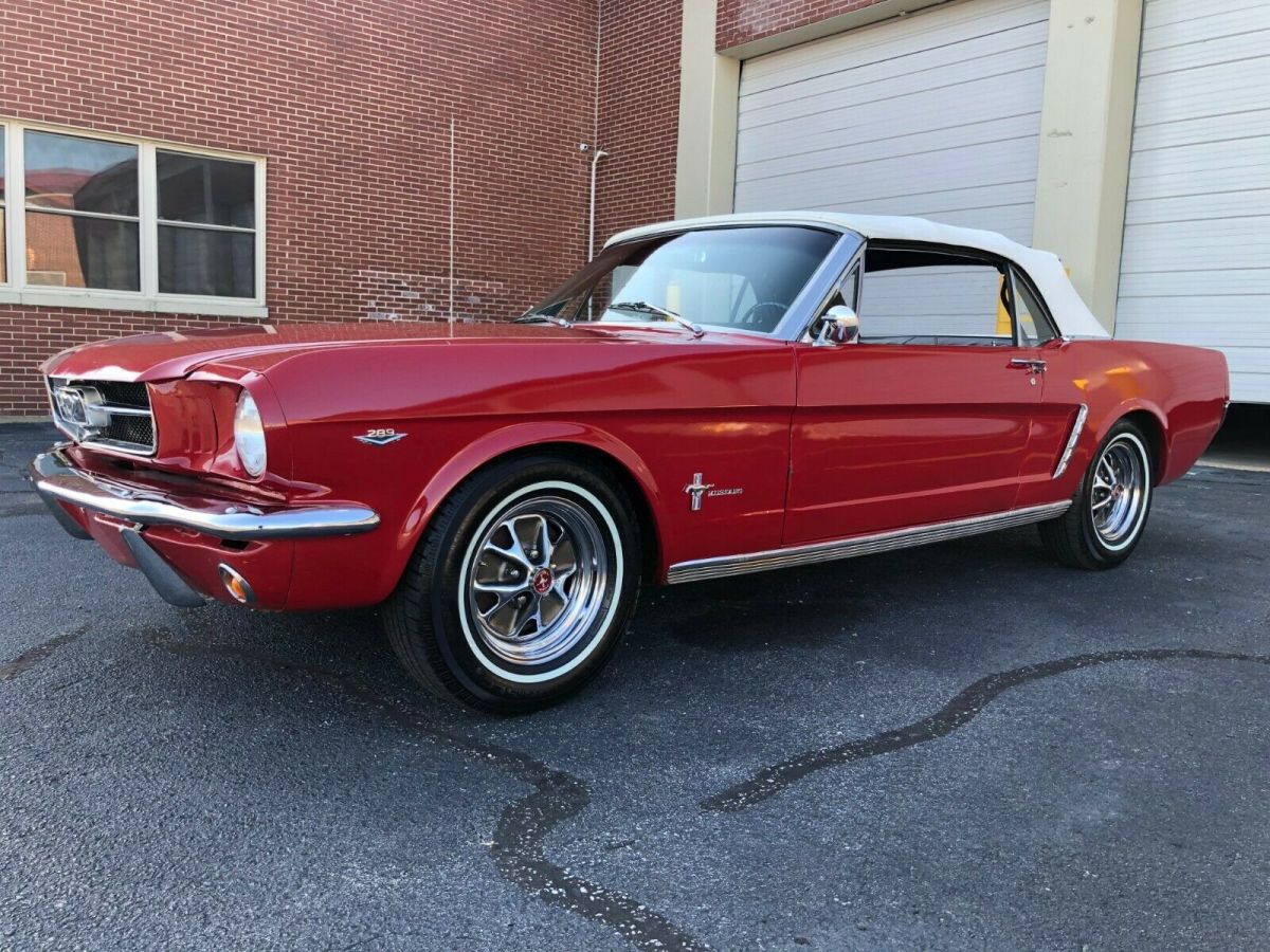 1965 Red Ford Mustang Convertible