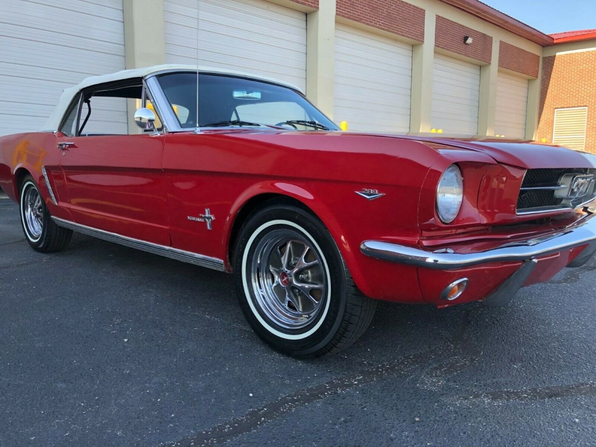 1965 Red Ford Mustang Convertible