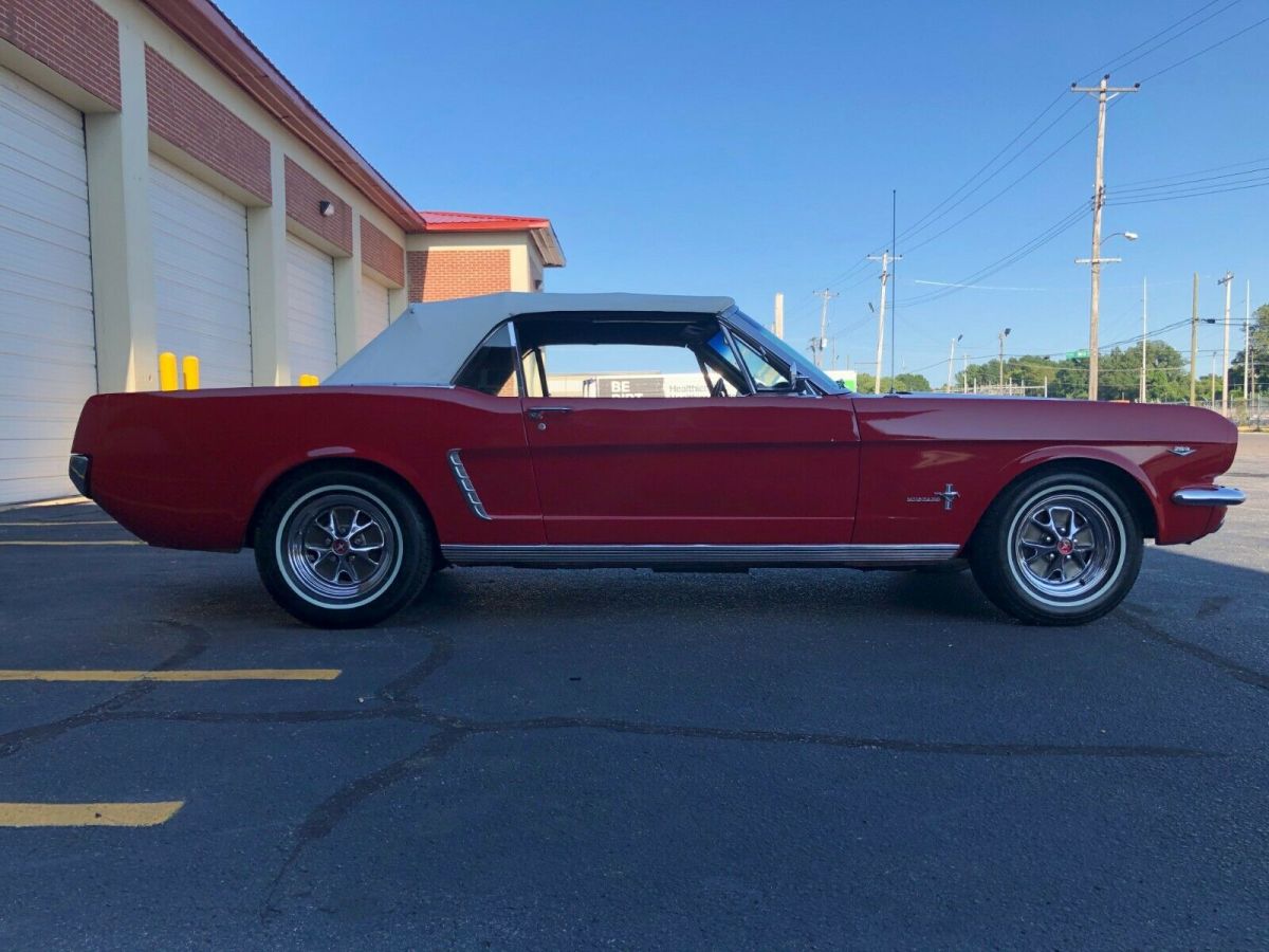 1965 Red Ford Mustang Convertible