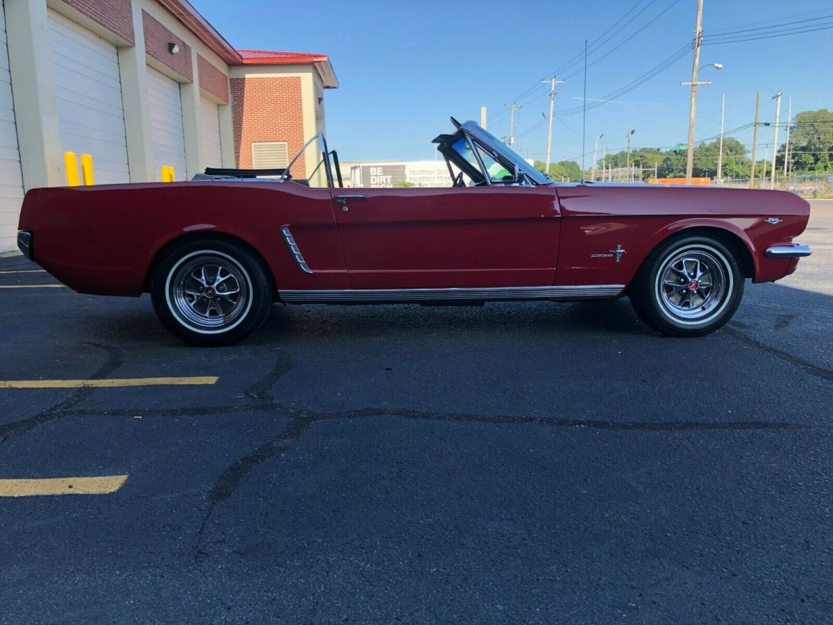 1965 Red Ford Mustang Convertible