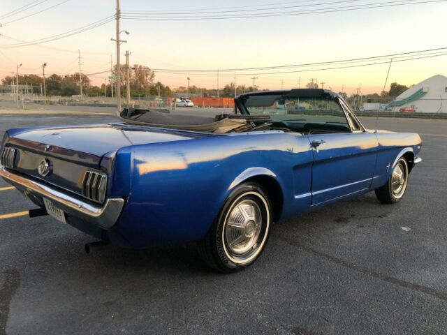 1965 Blue Ford Mustang Convertible