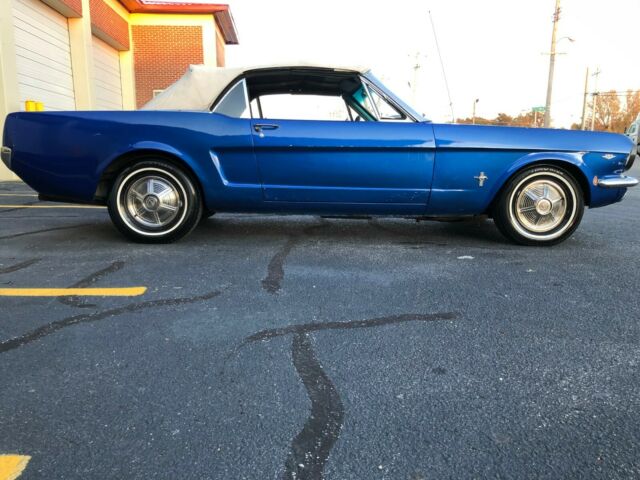 1965 Blue Ford Mustang Convertible