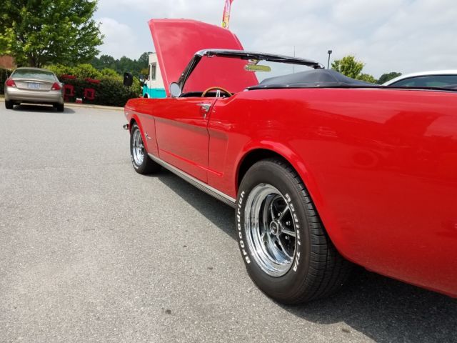 1965 Red Ford Mustang Convertible