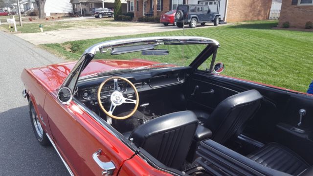 1965 Red Ford Mustang Convertible