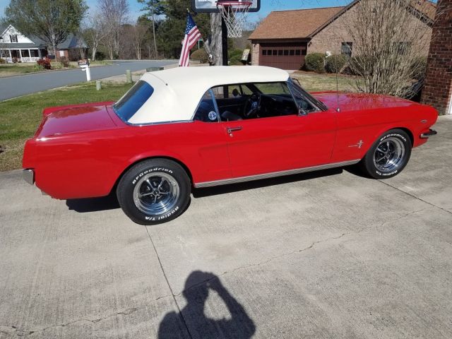 1965 Red Ford Mustang Convertible
