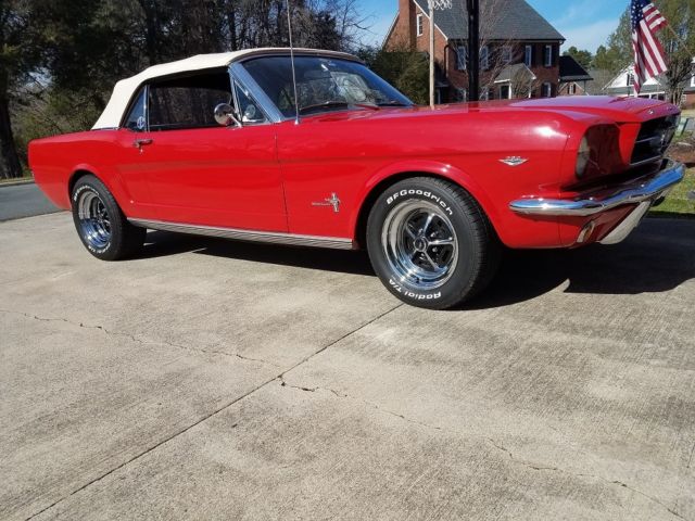 1965 Red Ford Mustang Convertible