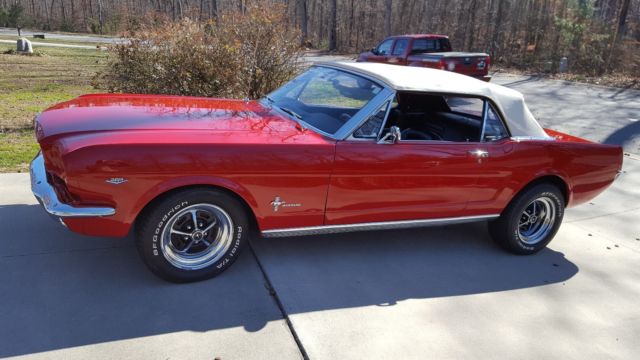 1965 Red Ford Mustang Convertible