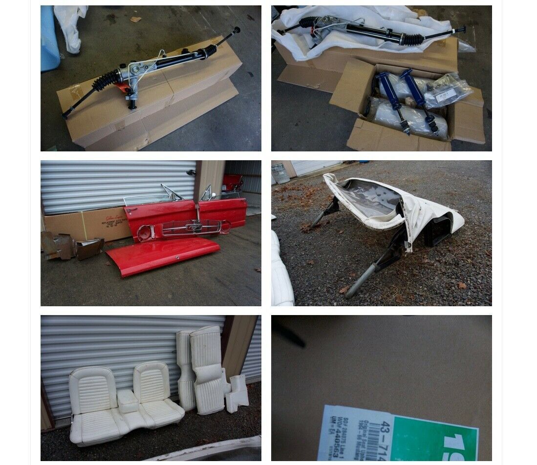 1965 Red Ford Mustang Convertible