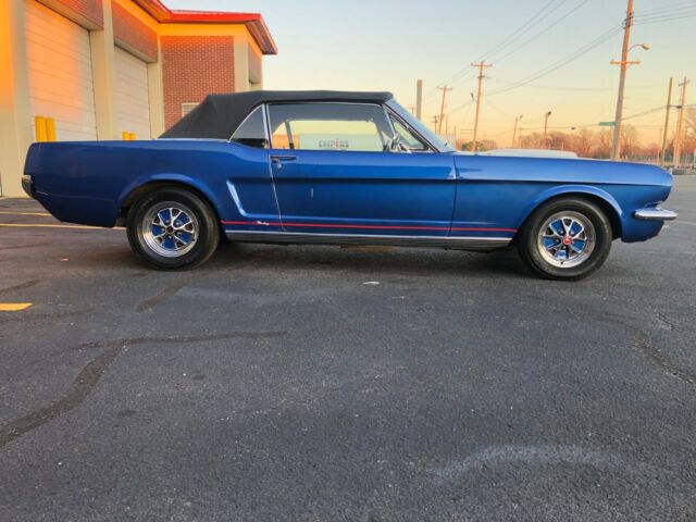 1965 Blue Ford Mustang Convertible