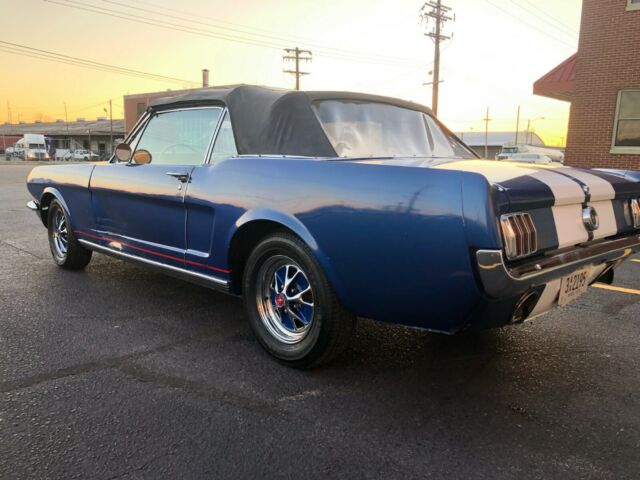 1965 Blue Ford Mustang Convertible